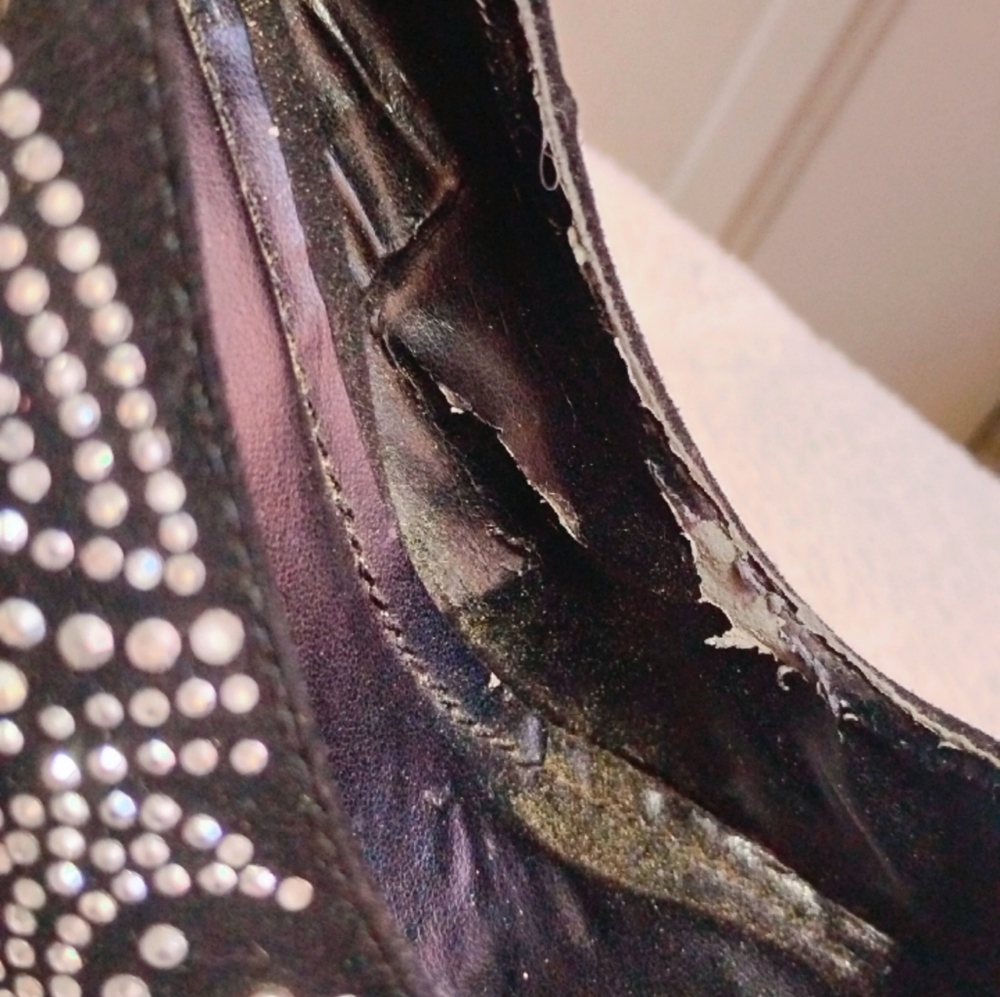 Shiekh Elegant Black Heels Covered In Rhinestone - Picture 11 of 17
